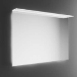 SALVORE+ - Mirror with painted aluminum frame. With diffused and ambient top light
