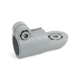 LST.P - Swivel Clamp Connector Bases, Plastic, Type OZ, without centring step (smooth)