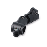 GSQ.P - Swivel Clamp Connector Joints, Plastic, Type T, Adjustment with 15° division (serration)