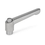 HEK - Adjustable Stainless Steel Hand Levers with Threaded Bushing, for Connector Clamps / Linear Actuator Connectors