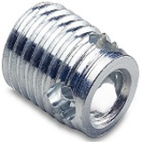 Ensat®-SB - Threaded insert, self tapping with cutting bores– for application in plastic