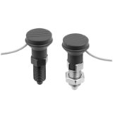 K1744 - Indexing plungers steel or stainless steel with status sensor, hardwired
