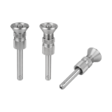 K1299 - Ball lock pins with mushroom grip stainless steel, adjustable