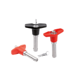K1804 - Ball lock pins with T-grip lockable