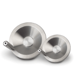 K1307 - Disc handwheels stainless steel with revolving grip