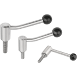 K0109 - Adjustable Tension Levers in stainless steel external thread