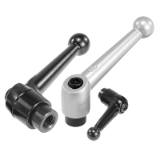 K0116 - Adjustable Handles Classic Ball Style, Zinc inserts and internal components steel, internal thread