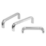 06920-05 - Pull handles stainless steel, oval with thru hole