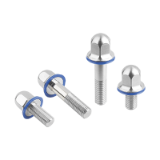 K1647 - Hex head bolts, stainless steel with seal washer in Hygienic DESIGN