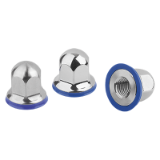 K1648 - Hex nuts, stainless steel with seal washer in Hygienic DESIGN