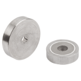 K1399 - Magnets shallow pot with counterbore SmCo with stainless-steel housing