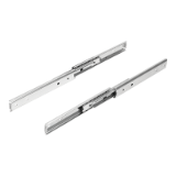 K2090 - Steel telescopic slides for side mounting, full extension, load capacity up to 68 kg