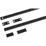 K0757 - Linear scales self adhesive or with screw holes, aluminium