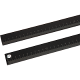 K0758 - Linear scales self-adhesive or with screw holes, aluminium