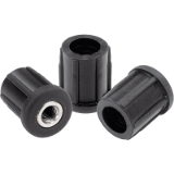 K0431 - Tube inserts round with tapped bush