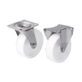 K1773 - Swivel and fixed castors stainless steel, standard version
