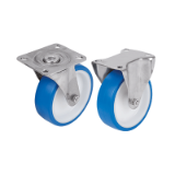 K1790 - Swivel and fixed castors stainless steel, for sterile areas