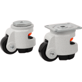 K1786 - Elevating castors with foot with bolt hole or mounting plate
