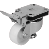 K1787 - Elevating castors with integrated machine foot