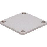K1073 - Base plates for sliding clamp for square bars