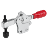 K1239 - Toggle clamps horizontal with straight foot and adjustable clamping spindle