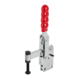 K1244 - Toggle clamps vertical with straight foot and fixed clamping spindle
