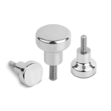 K1309 - Mushroom knobs male thread with high head for Hygienic USIT® sealing and shim washer Freudenberg Process Seals