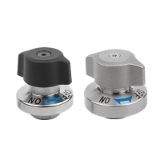 K1561 - Lift and turn latches, steel or stainless steel rotary knob plastic or stainless steel