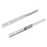 K1567 - Telescopic slides, steel for slot mounting, partial extension, load capacity up to 12 kg