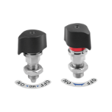 K1833 - Indexing plungers with twist knob and tapered indexing pin