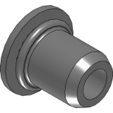 Eurosert® 9408 - Blind rivet nuts knurled shank, flat head, open end