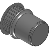 ALS4T - Blind rivet nuts, knurled, large head, closed end