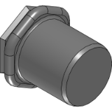 HUT/316KSG - Blind rivet nuts small countersunk head, semi-hexagonal shank, closed end