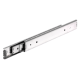 DS 0330 - Slides DS 0330, width 19.1mm, to 80 kg, full extension, Stainless Steel