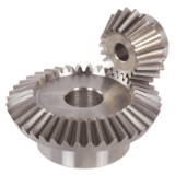 MAE-KR-2:1-RF - Bevel Gears Made from Stainless Steel, Straight-Tooth System, Ratio 2:1