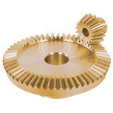 MAE-KR-4:1-MS58 - Bevel Gears Made from Brass, Straight-Tooth System, Ratio 4:1