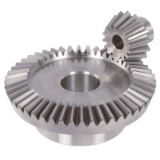 MAE-KR-3:1-STAHL - Bevel Gears Made from Steel, Straight-Tooth System, Ratio 3:1