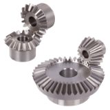 Bevel Gears Made of Steel, Ratio 1:1 to 4:1