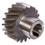 MAE-PSZR-SV-M5-B50-ST-GUS - Precision Spur Gears, Helical Tooth System, Case Hardened, with Ground Tooth Flanks, Module 5
