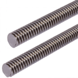 DIN103-TR-2GG-C15-RF - 公制ISO梯形螺钉DIN103，C15钢和不锈钢，双螺纹右侧