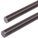DIN103-TR-1GG-C15 - Metric ISO-Trapezoidal-Threaded Spindles DIN 103, Steel C15, Single-Thread, Right Hand and Left Hand