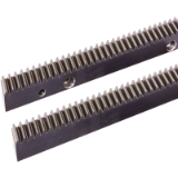 MAE-ZST-SV-M2-B25-ST-QT - Gear Racks Made from Steel, Helical Toothed, Tempered, Teeth Milled, Module 2