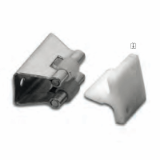 Stainless steel / polyamide latch