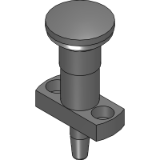PPCX - Indexing Plunger with Flange for Precision Locating, Taper Pin type