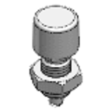 PXP-AK - Indexing Plunger with Rest Position Button Style, with Locknut