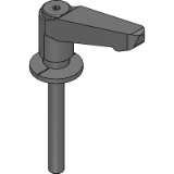 LEMS-LWP - Plastic Clamp Lever with Flat Washer for Slotted Hole