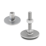 FUMS-D0-W - Stainless Steel-Levelling feet without fixing lug