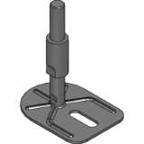 FYAMS-E0-W - Leveling Adjuster with Stud Cover - for use with Anchor Bolt