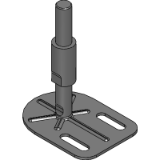 FYAMS-G0-W - Leveling Adjuster with Stud Cover - for use with Anchor Bolt