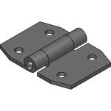 HNSPS-B - Stainless steel Pointed Sheet Metal Hinges with through - holes